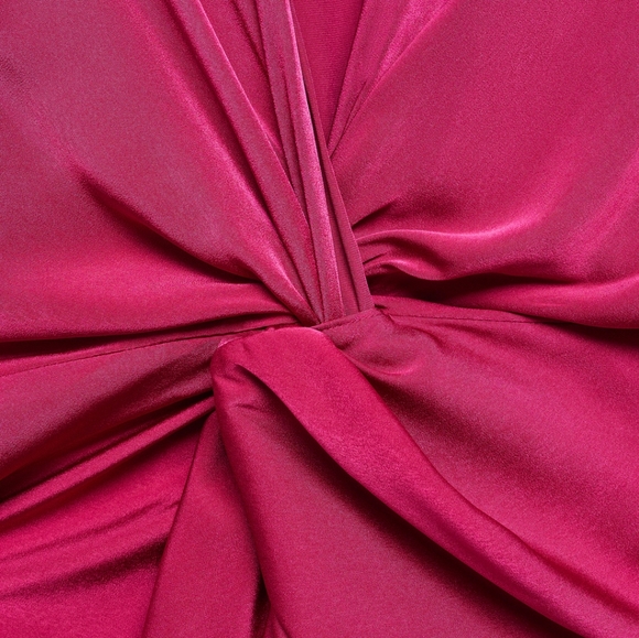 MANGO knot satin dress - Picture 2 of 5